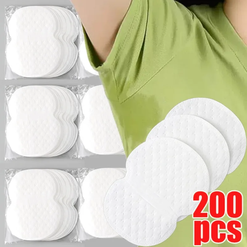 Almohadillas blancas para axilas de verano para hombres y mujeres, parche Invisible transpirable que absorbe el sudor, almohadillas portátiles de algodón para el sudor, accesorios de moda