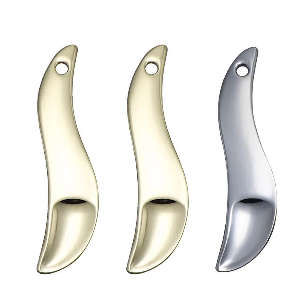 3Pcs Compact Makeup Dig Spoon Zinc Alloy Pick Stick for Face Cream Eye Cream Mask Application Practical Tool