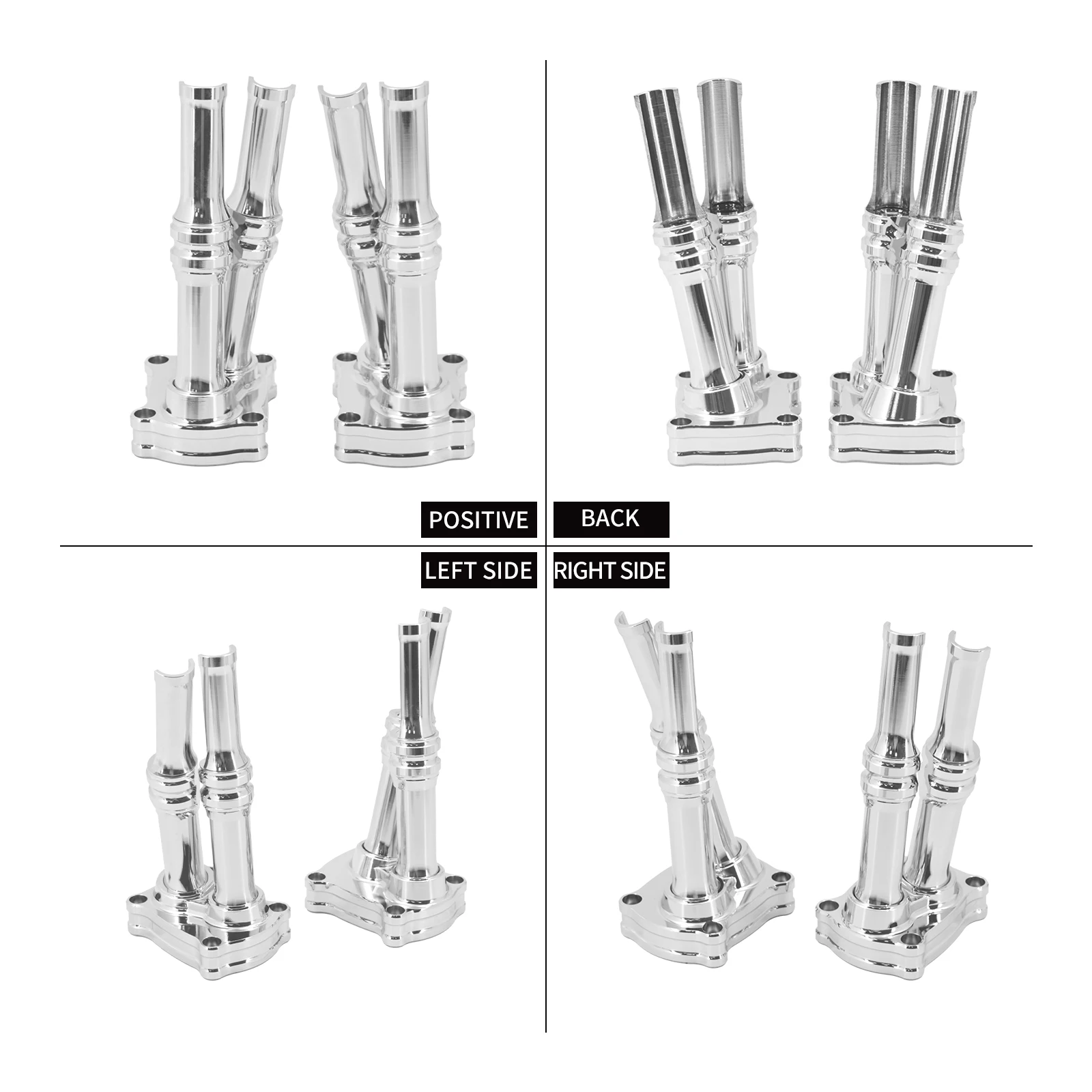 Motorcycle Engine Lifter Blocks Pushrod Tube Cover For Harley Touring Sofatil Slim Trike Road King Street Glide 2017-23 Chrome