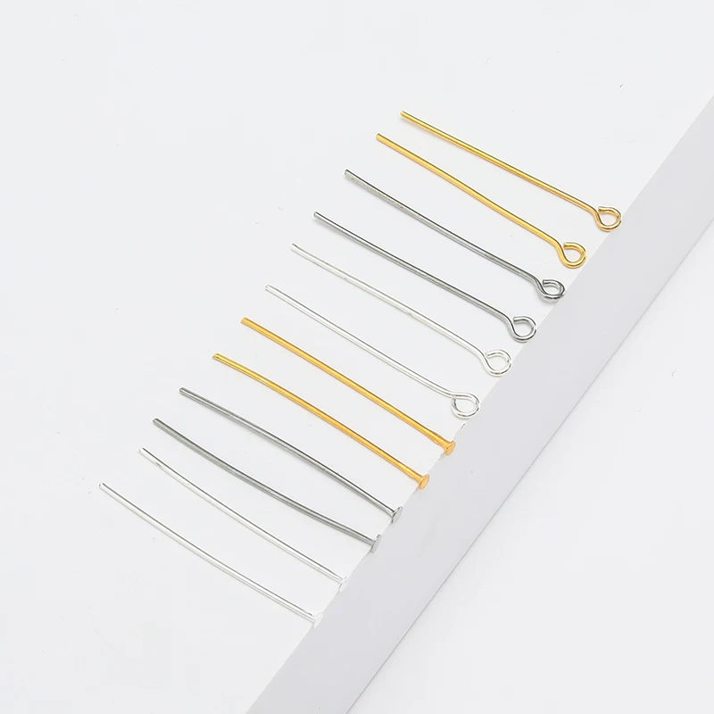 Медные штифты с плоским концом для ювелирных изделий, 2 дюйма (50 мм), 100 шт. Медные штифты с плоским концом для ювелирных изделий, 2 дюйма (50 мм), 100 шт.