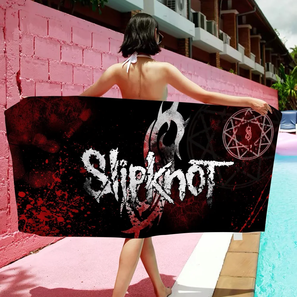 S-Slipknot Band Cartoon Beach Towel Cute Kawaii Room Decor Bath Girls Children Hand Towels For Bathroom Shower