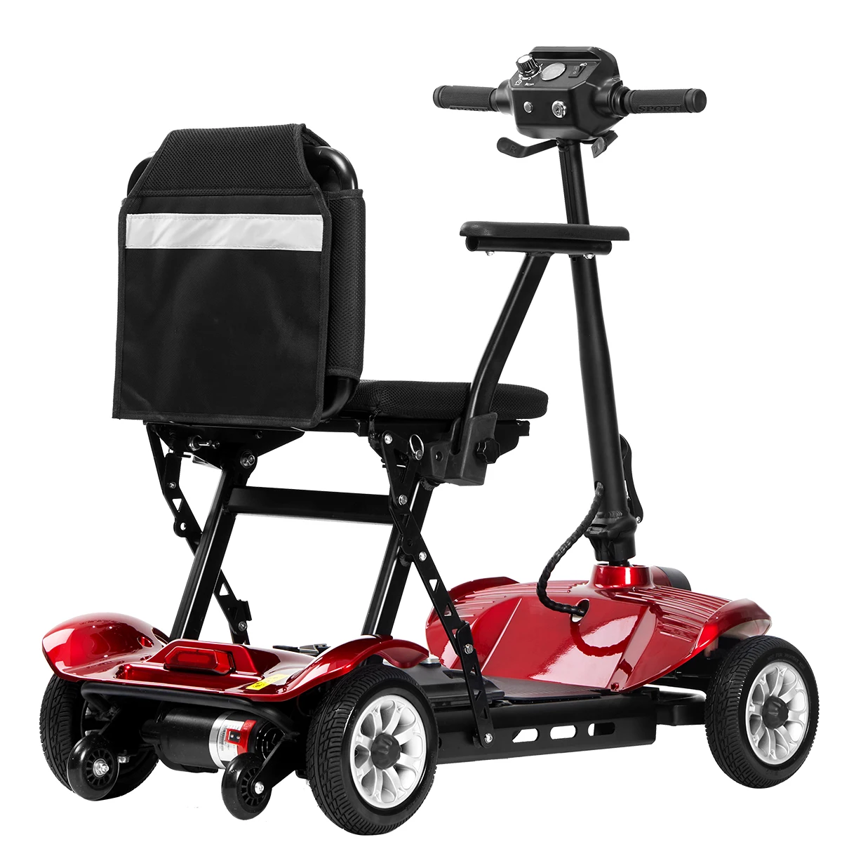 2025 رائجة البيع الكهربائية على الطرق الوعرة خفيفة الوزن 18 كجم قابلة للطي المحمولة 4 عجلة سكوتر التنقل الكهربائي لكبار السن