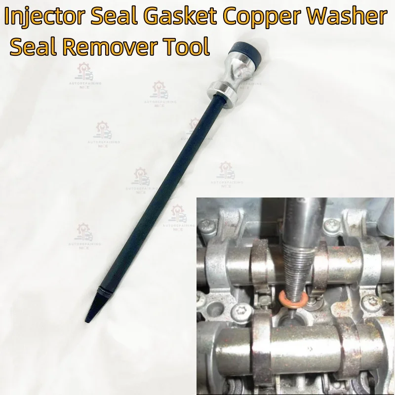 

Съемник уплотнений форсунки, стальной конус, наконечник с резьбой, топливный инжектор, медная шайба, инструмент для удаления с скользящим молотком, инструменты для разборки автомобилей