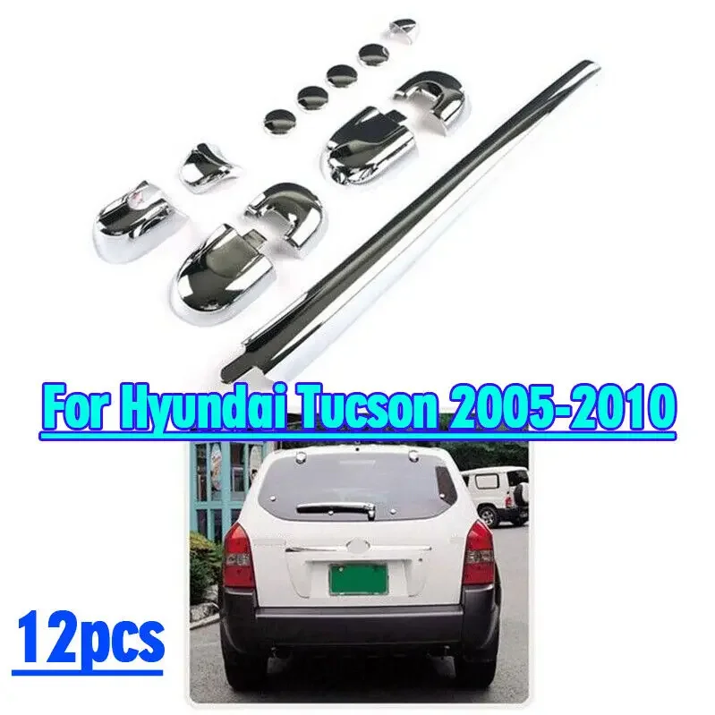 Chrome Rear Window Trim Set For Hyundai Tucson 2005-2010