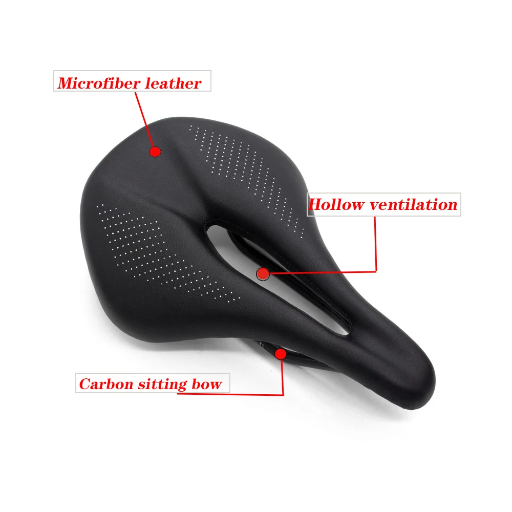 Full Carbon Bicycle Saddle MTB/Road Bike Saddles Ultralight Breathable Comfortable Seat Cushion 120g Cycling Seat Parts