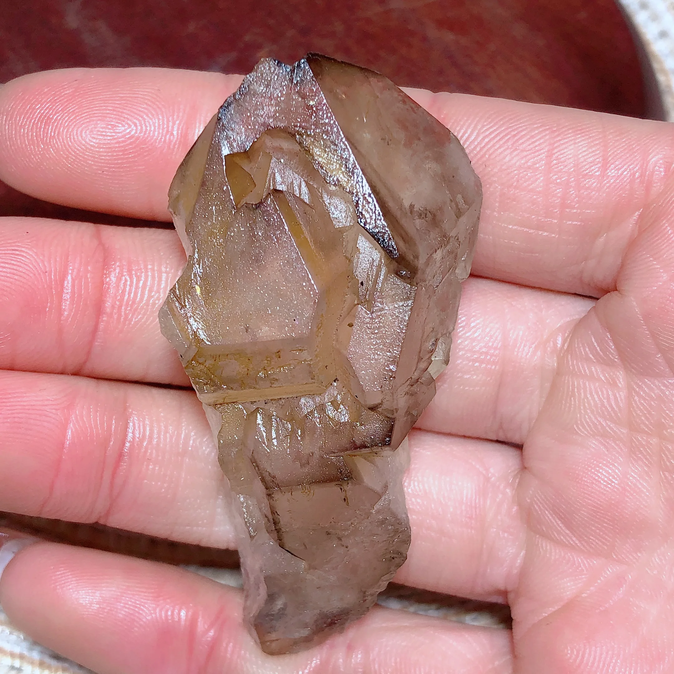 

Natural Crystal Smokey Quartz Skeletal Raw Stone Reiki Home Decoration Specimen Gift Rare Mineral Torch