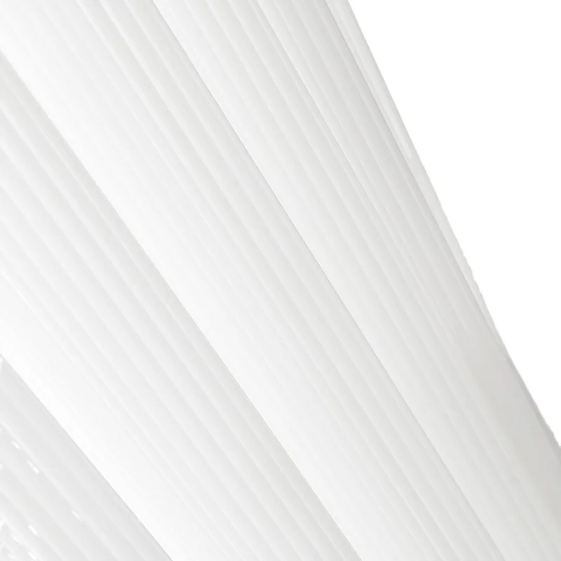 Cortinas transparentes de tul con rayas verticales para ventana, protección UV, para sala de estar, balcón, dormitorio, bahía, cortina de ventana de Color sólido personalizada