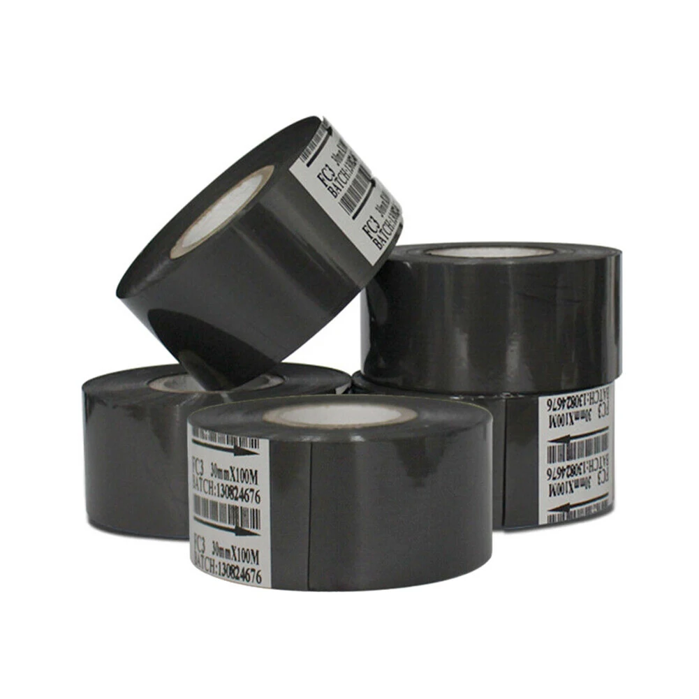 1pc Black Printer Ribbon HP-241 DY-8 Date Printer Coding LC1 Printer Tape For HP-241/DY-8 Date Encoder Parts 20mmx100m 25mmx100m