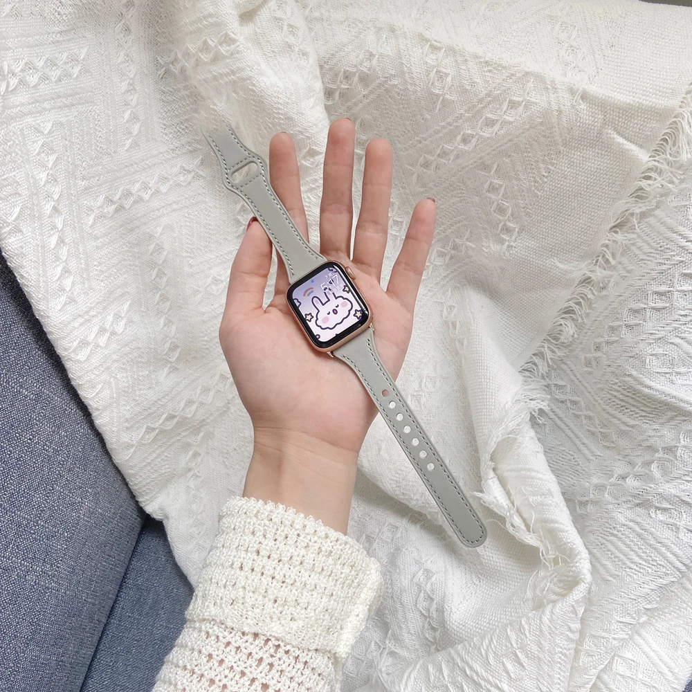 41mm 45mm 100% pulseira de couro genuíno para apple pulseira de relógio 38mm 40mm 44mm 42mm para iwatch 6 7 8 se 5 4 3 2 1 49ultra correa