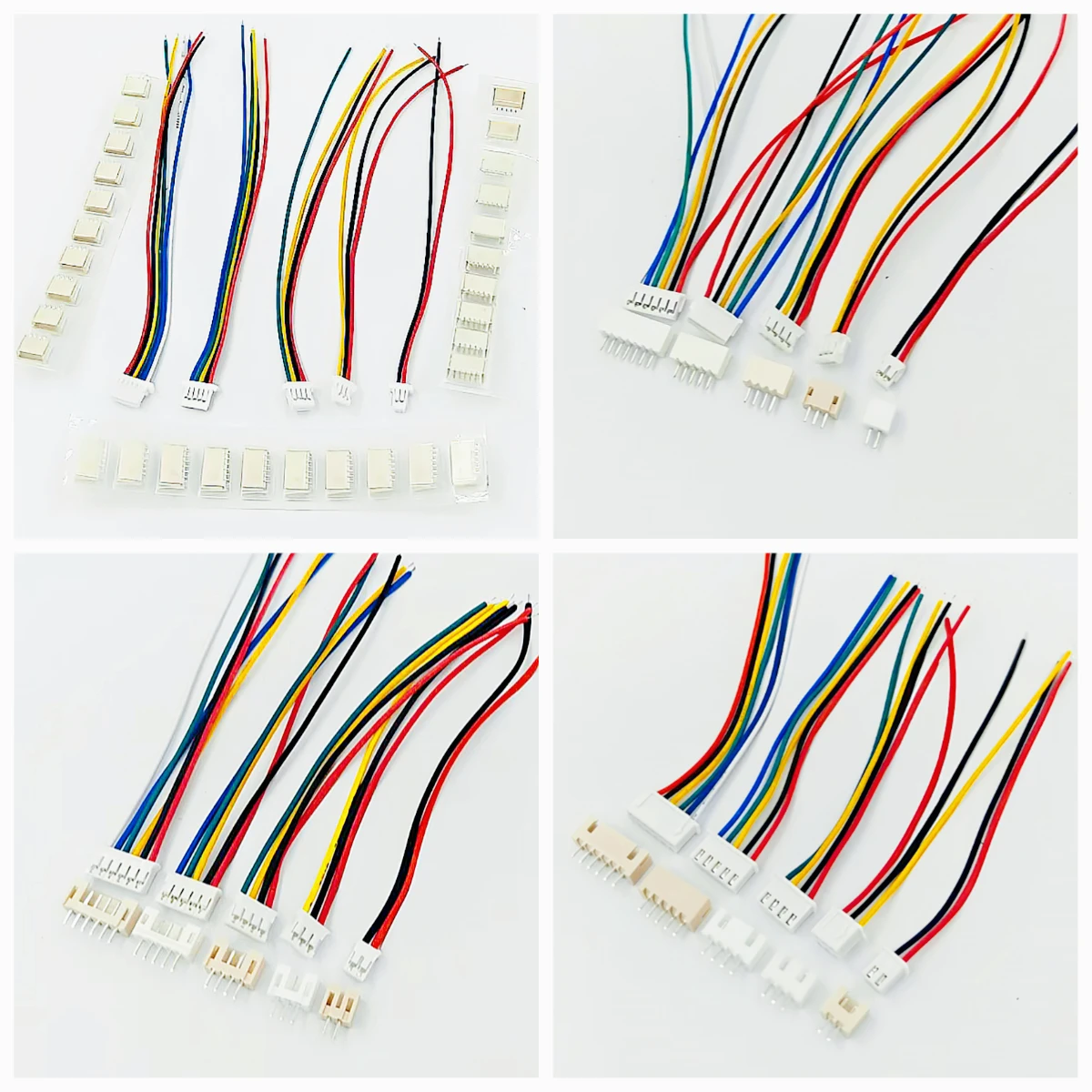 

10Set SH1.0 JST1.25 ZH1.5 PH2.0 XH2.54 JST Connector Female Housing 10/20/30cm Wire Cable+Male Pin 2/3/4/5/6/7/8/9/10/12P Wafer