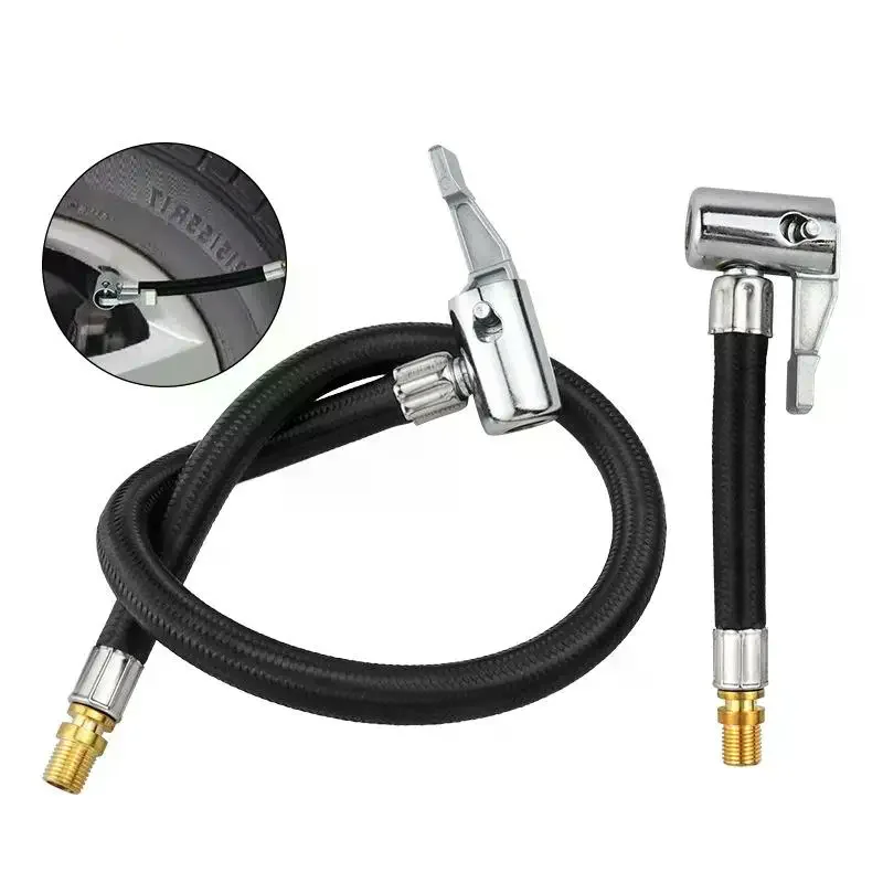 Flexible Car Tire Air Pump Hose Extension Tube Adapter With Secure Twist Fit for Precise Air Flow