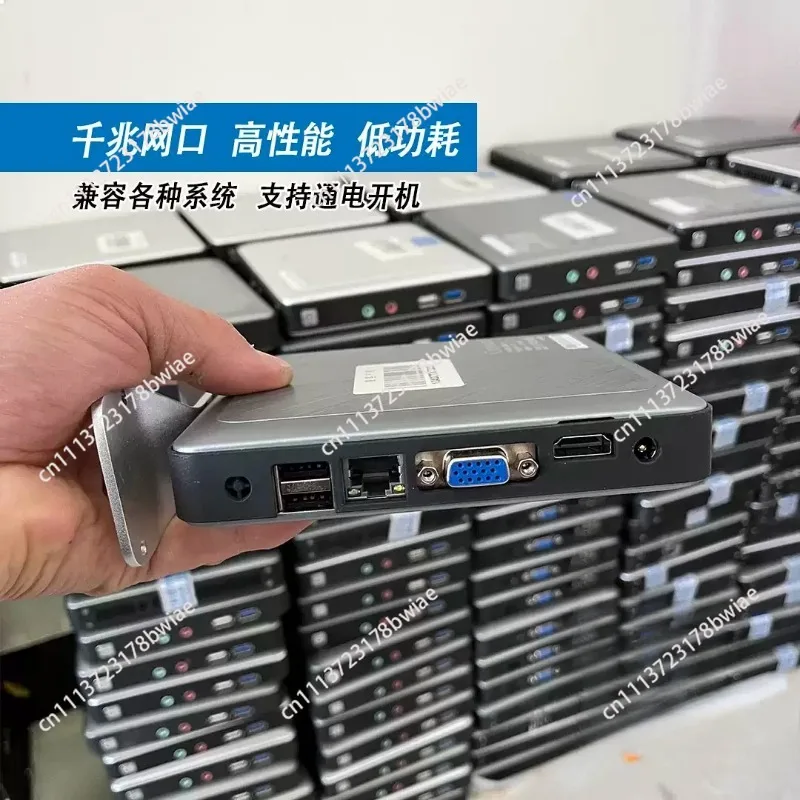 Used J1800 Low Power Mini PC Thin Client ITX Micro Computer Dual Core Portable Industrial PC Stable Energy Saving
