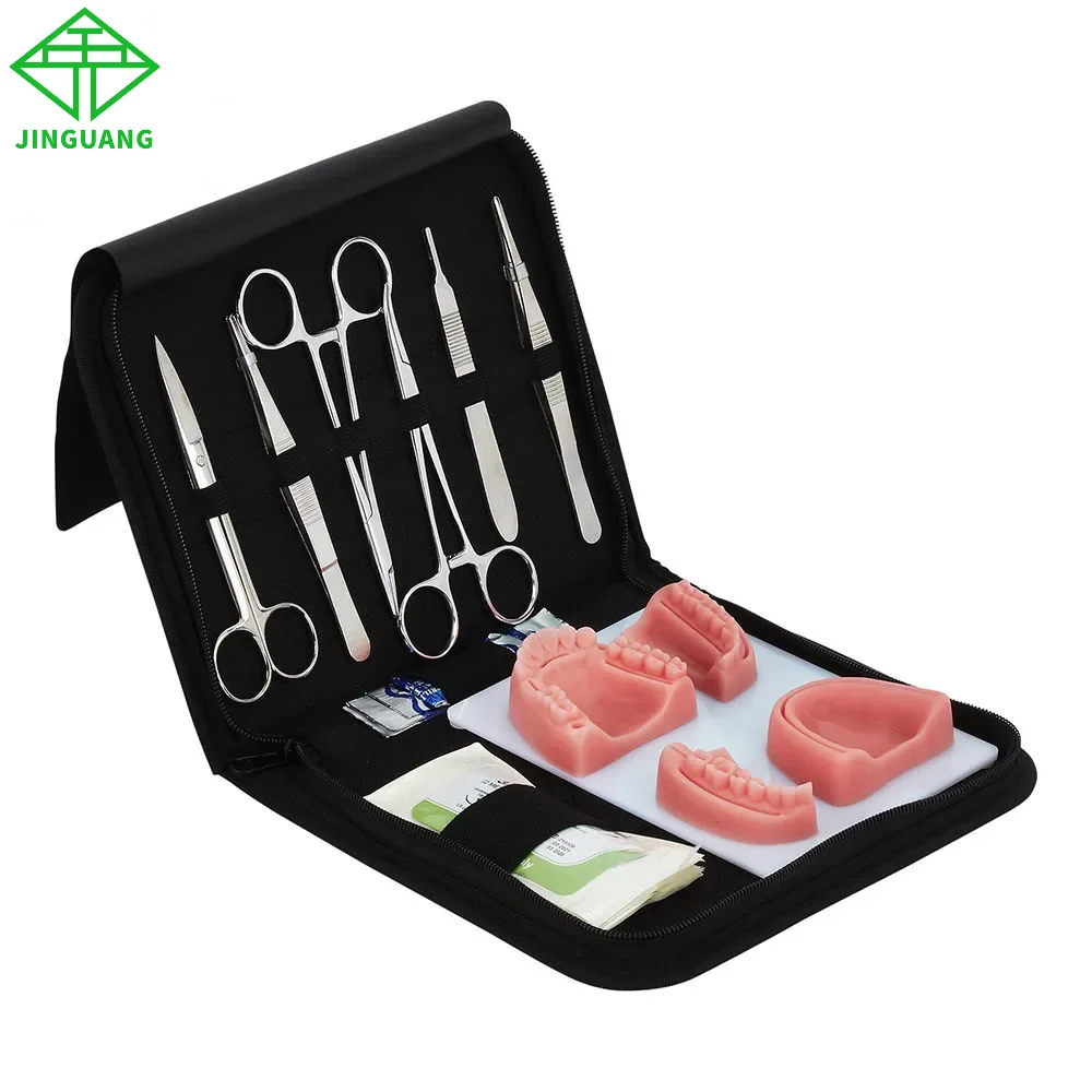 

Dental Surgical Suture Training Kit Suture Dentistry Practice Model Training Pad Scissors Tool Teaching Operate Kit