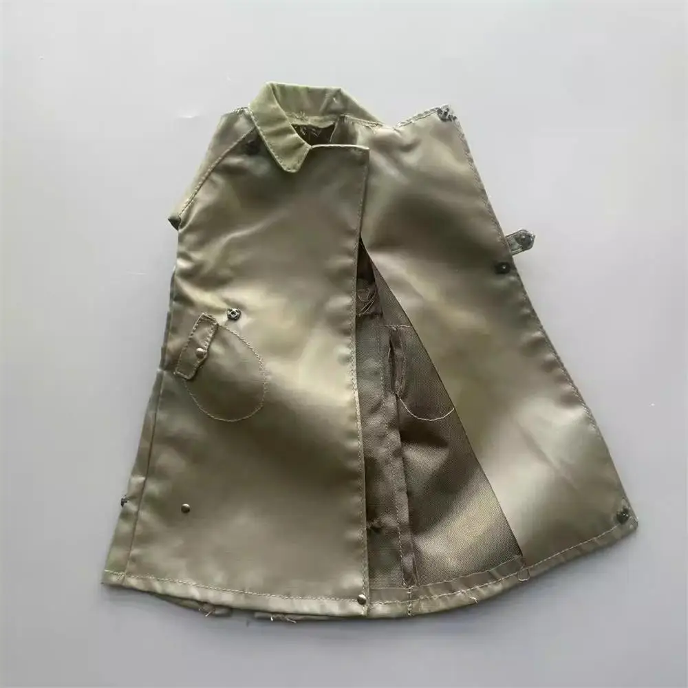 

Scale 1/6 Green Color Long Overcoat Tops WWII Not Real Accessories For 12" DID COO DAM Male Doll Figure Collect DML Toys Model