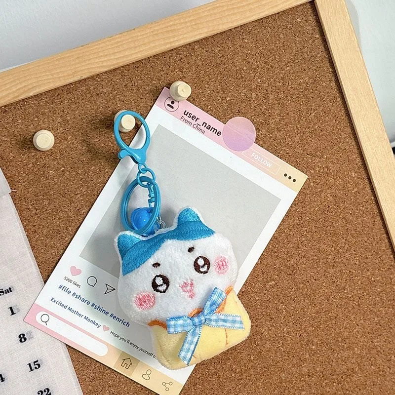 جديد فودي تشيكاوا جرس قلادة لطيف أفخم دمية حقيبة معلقة حلية المفاتيح هدية أنيمي أفخم