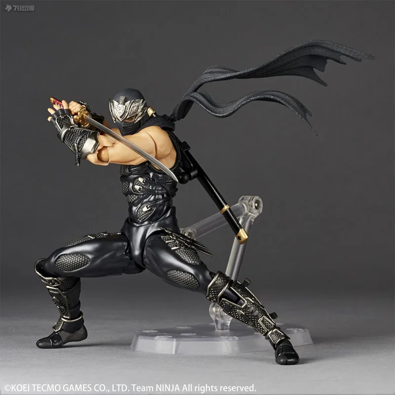 Kaiyodo original incrível yamguchi ryu hayabusa anime figuras de ação brinquedos para meninos presente natal modelo colecionável ornamentos