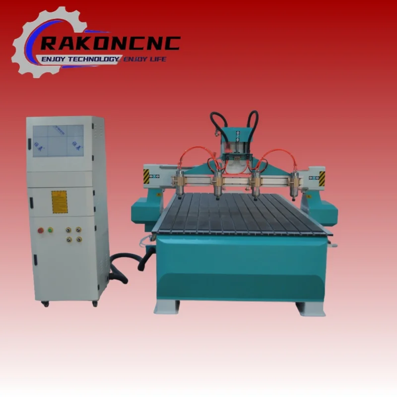 تصميم جديد 3-رئيس 4x8ft 'CNC راوتر 1325 CNC راوتر آلة الحفر 3 محور CNC جهاز توجيه الخشب آلة نحت للبيع #3