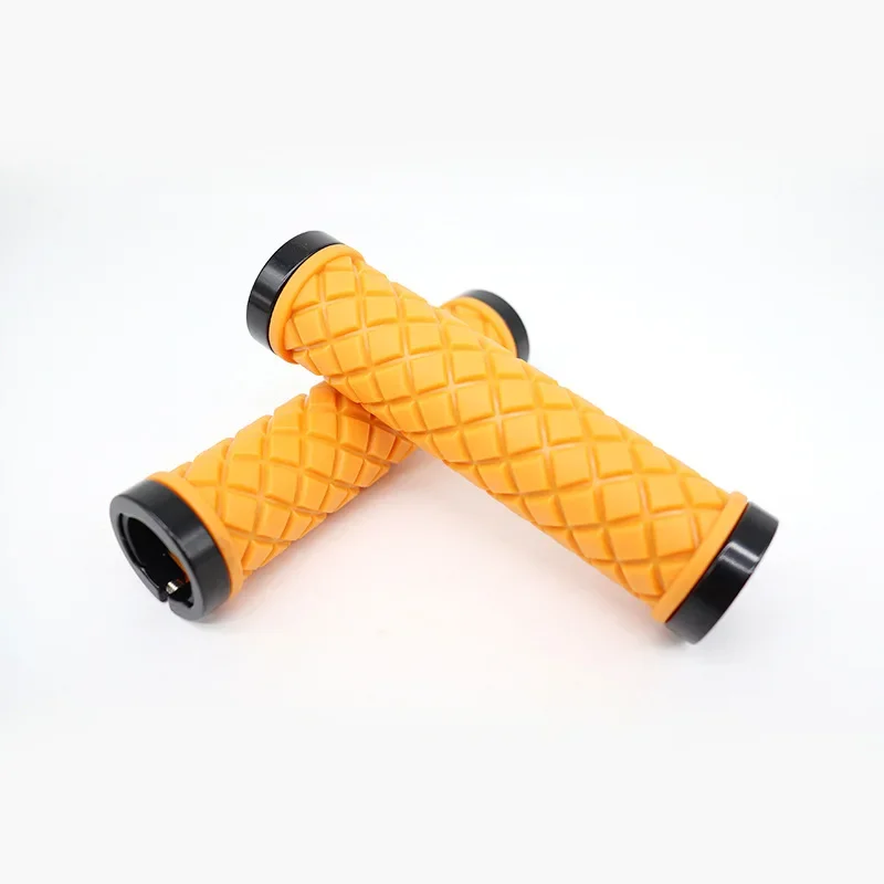 Bicycle Grips Shock Absorption Mountain Bike Grip Double Lock On Bike Handlebar Grip Anti-slip MTB Cuffs Rubber Bike Handle