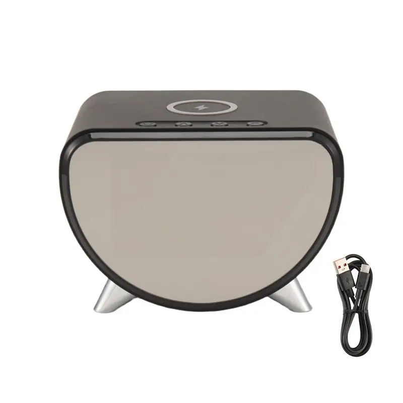 

New Design~ Multi-Function Alarm Clock LED Mobile Phone Three-In-One Wireless Temperature Clock Wireless