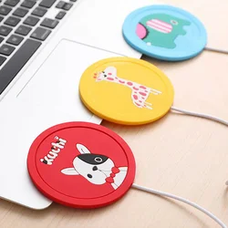 USB Power Suply Tea Coffee Cup Mug Warmer Heating Cup Mat Pad  for Office  USB Power Suply  Office