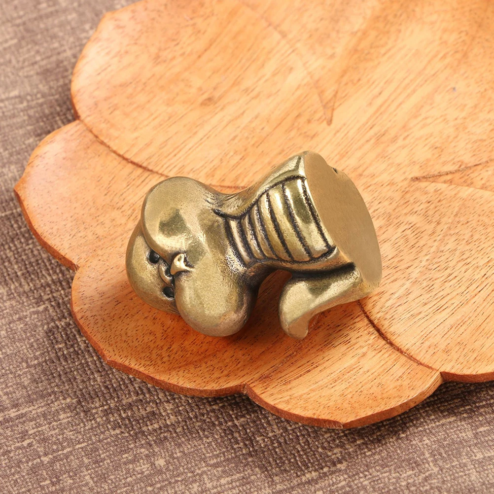 

Mini Brass Metal Decoration Desktop Mini Brass Decor Sculpture For Home Office Decor Feng Animal Ornament