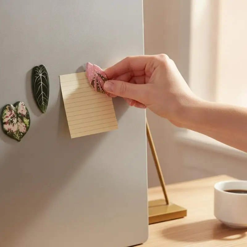 12Pcs Plant Lover Begonia Monstera Fridge Magnets Bright Artistic Print Waterproof Decor for Home Office Whiteboard Decor