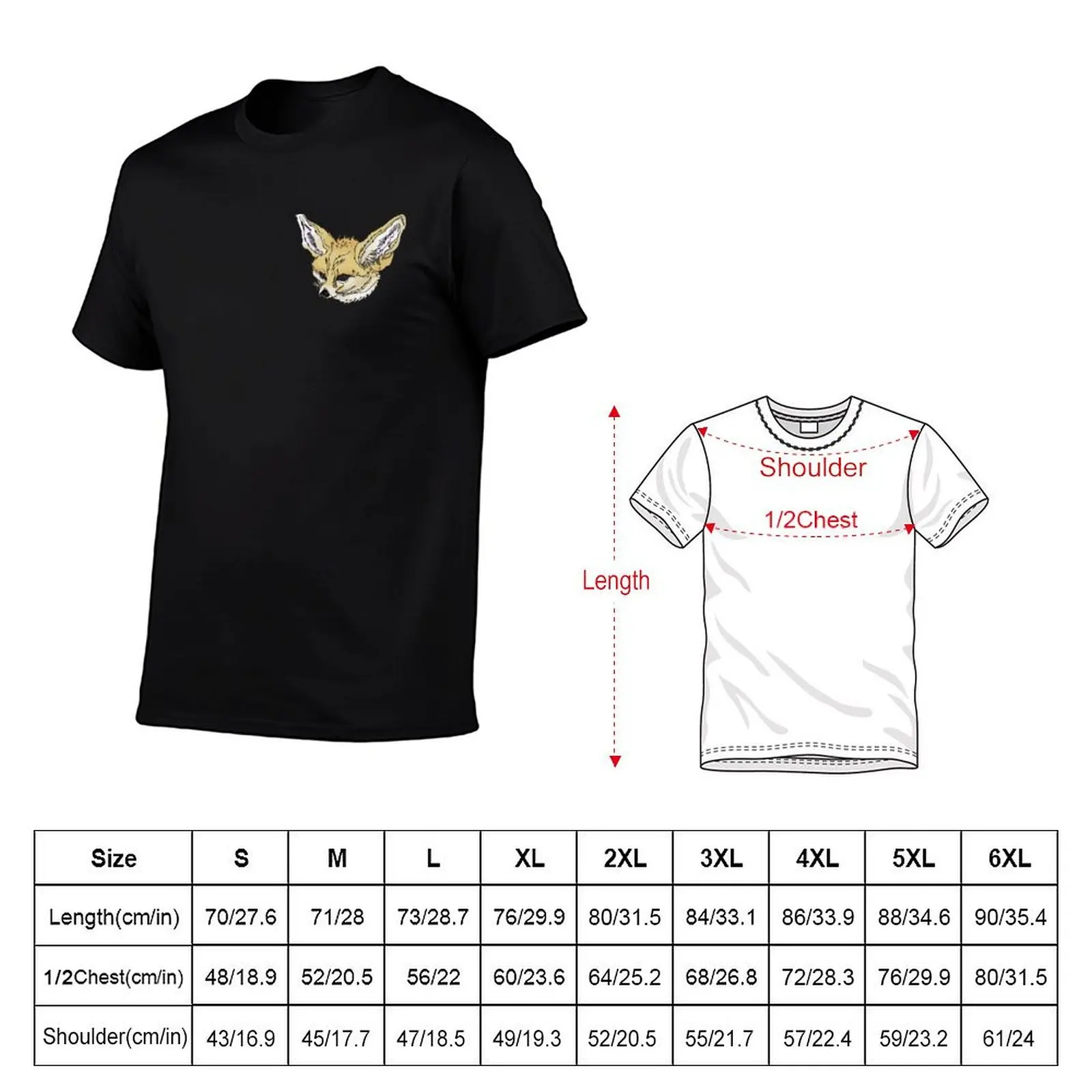 National Animal of Algeria: Fennec Fox T-Shirt summer shirt man clothes customs plain black t shirts men