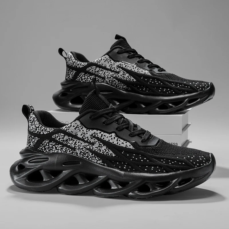 Men's Breathable Lightweight Sneakers Casual Comfort Sports Running Tennis Fitness Jogging Shoes for Male image 3