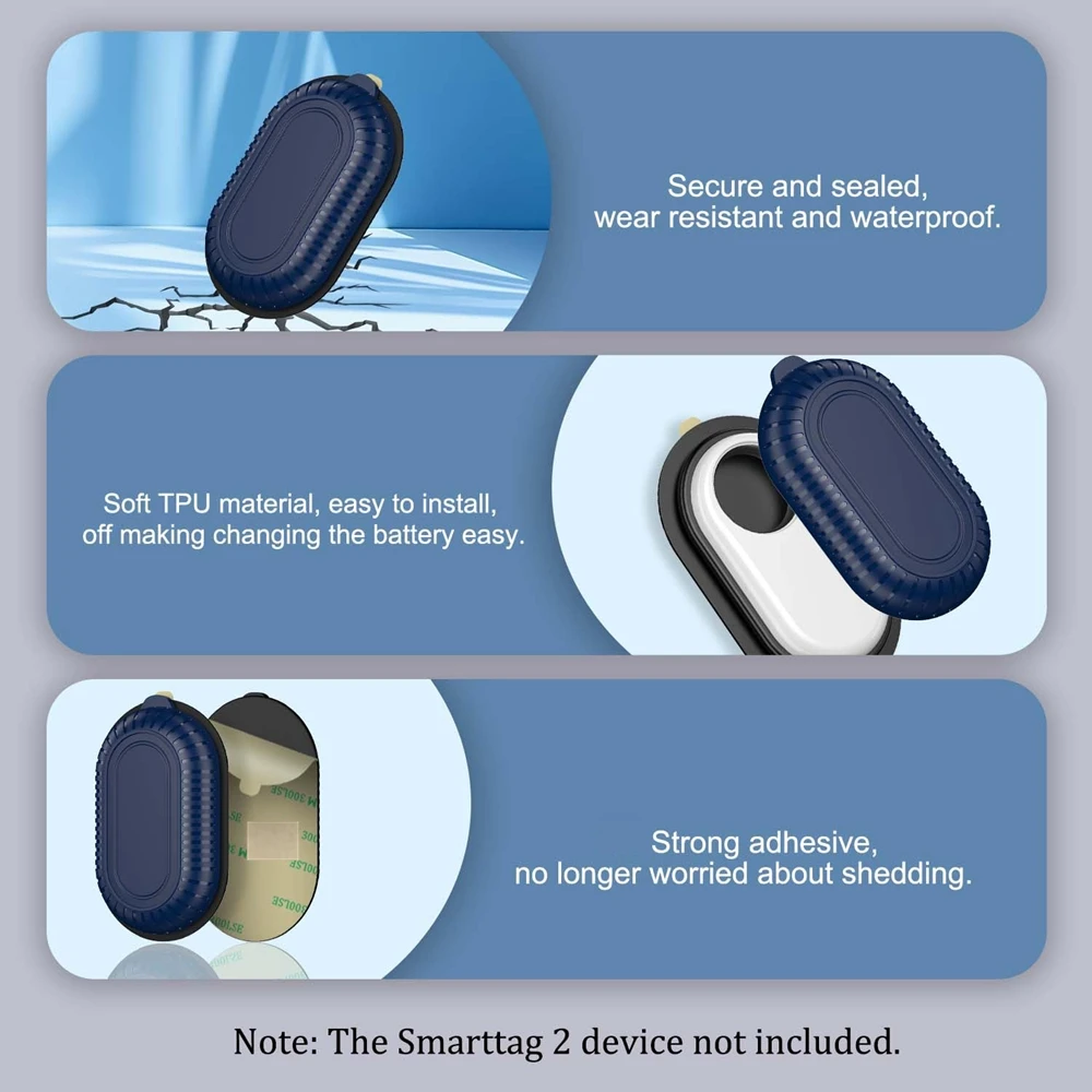 防水保護カバーサムスン Smarttag2 ケース粘着ステッカースマートタグ 2 ホルダー GPS トラッカー財布バイク抗紛失