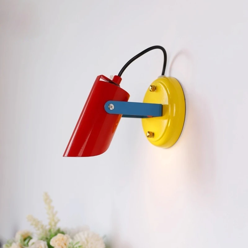 Memphis Vintage Surface Mounted Spotlights Bedside Reading Wall Lights No Main Light Antique Style Wall Lighting Painting Lights