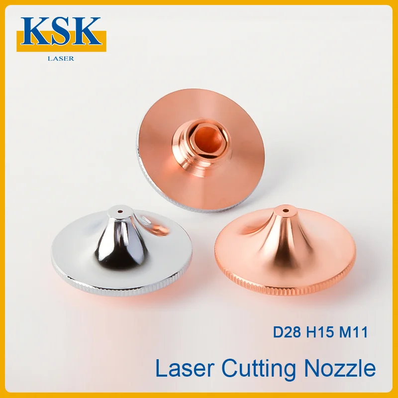 10pcs High Quality High-Speed HSG Laser Nozzle Dia.28mm H15 M11 Caliber 1.0-5.0mm For HSG Raytools Fiber Laser Head Consumables
