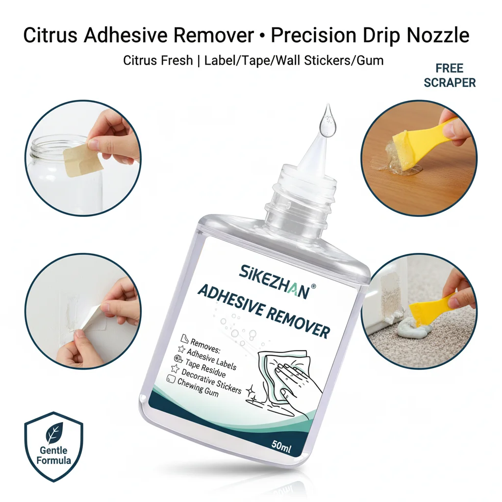 Adhesive Remover for Home Cleaning – Removes Sticker Labels, Tape Residue, Wall Decals & Chewing Gum From Multi‑Surfaces