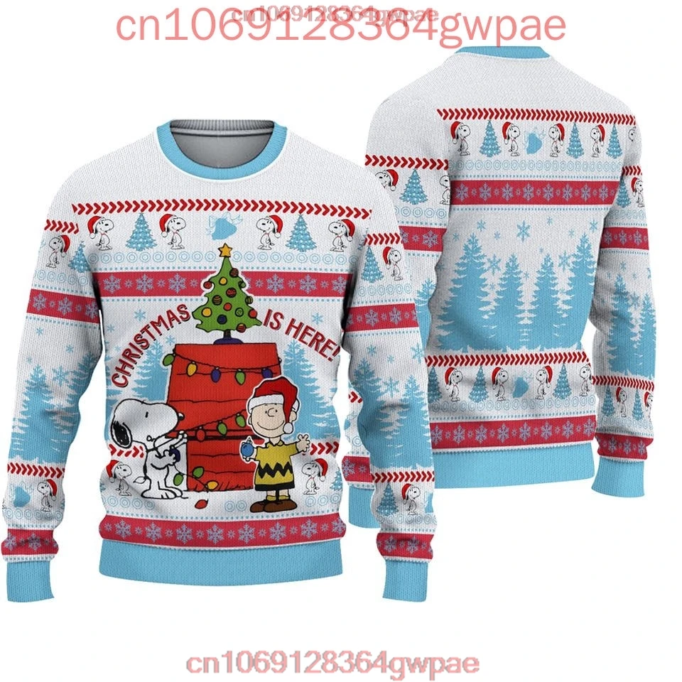 Snoopy Charlie Ugly Sweater Men's Women's 3d Sweater Tops Disney Ugly Christmas Sweater Anime Xmas Gifts Christmas Sweater