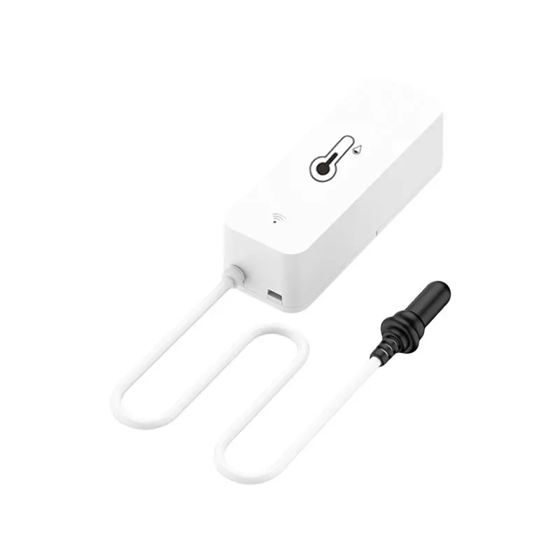 Tuya Wifi Temperature Humidity Sensor With External Probe Wireless Monitoring Via App For Freezer Fish Tank Compatibility-Y41A