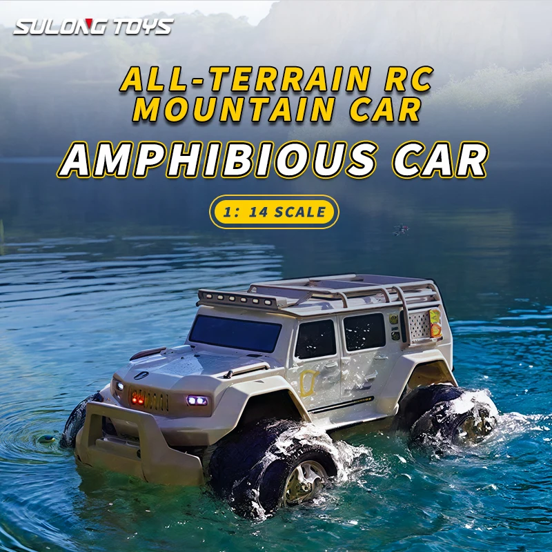 

SL8018A 1:14 Amphibious RC Car - 2.4G 5-Channel All-Terrain, Lights & Sound, Boys Birthday Gift