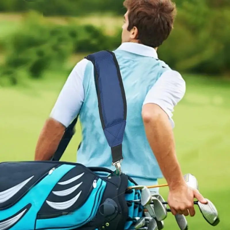 

Golf Cart Bag Straps Single Golf Backpack Strap Anti-Slip Luggage Shoulder Strap Adjustable Golf Bag Carry Strap Quick-Release