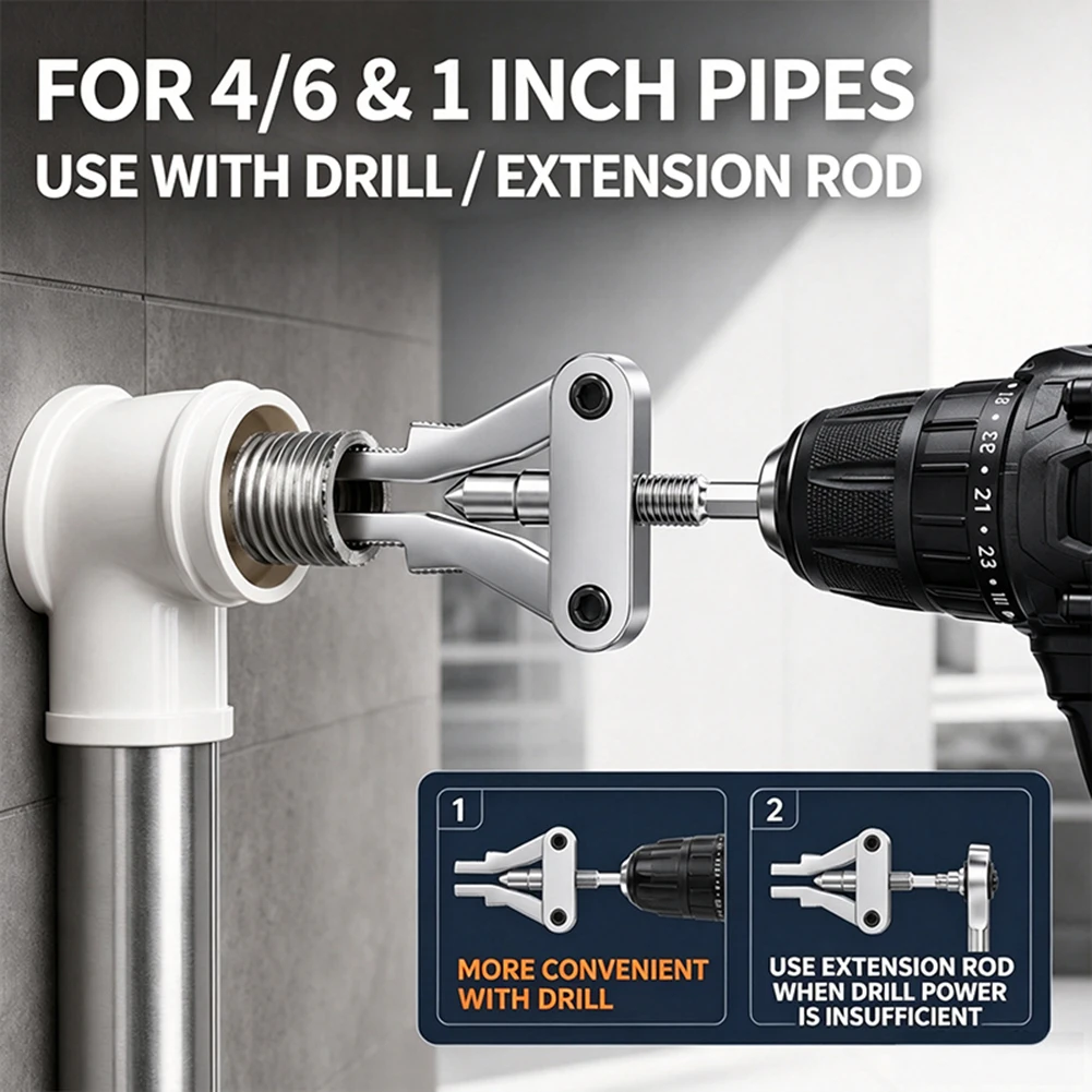 Broken Thread Puller Damaged-Screw Expansion Remover Extractor Hardware Tools For 1/2