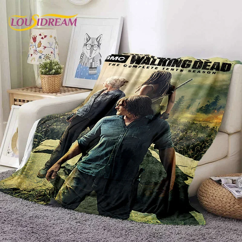 The Walking Dead Lincoln TWD  Soft Blankets,Keep Warm Throw Blanket Comfortable Blanket for Picnic Beds Sofa Home Bedroom Gift