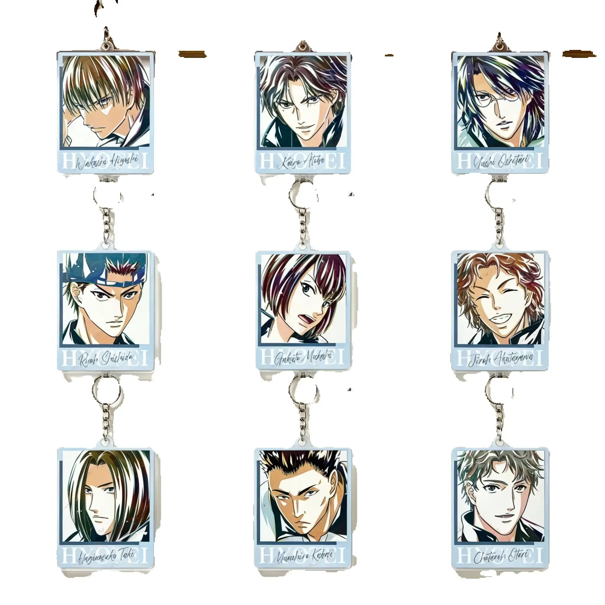 6cm Anime The New Prince of Tennis Kaoru Kaidoh Acrylic Pendant Keychains Bag Decorations Gifts For Friends