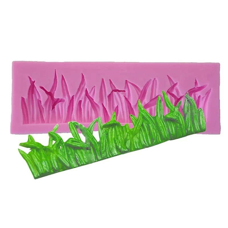 3D Small Grass Silicone Fondant Mould Cake Decorating Sugar Baking Icing Mold Houshold Kitchen Diy Handmade Chocolate Moulds