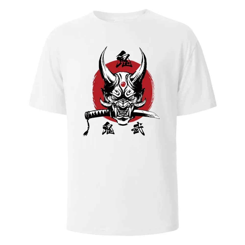 

Onimusha Graphic Printed Men's T-Shirts 100% Cotton Breathable Comfortable Tops For Men Summer Oversize harajuku Men Clothing