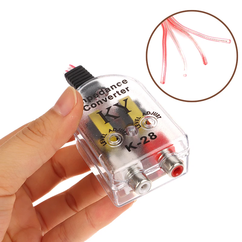 1PC Audio Subwoofer High Zu Low Frequenz Teiler Konverter Regler Filter Auto Audio CD Verstärker