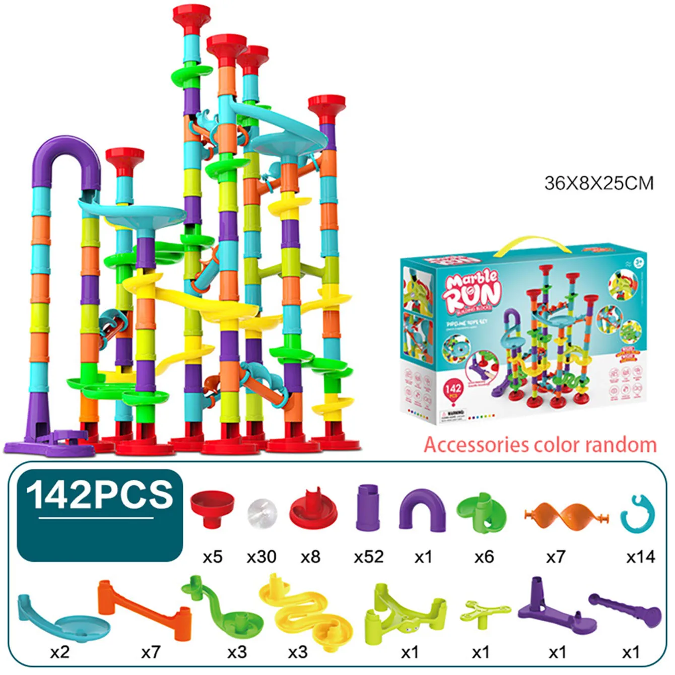 Kinder Diy Montessori Spielzeug Puzzle Track Block Kinder Gebäude Montage Labyrinth Ball Roller Spielzeug Familie Interaktive Spiel Geschenk