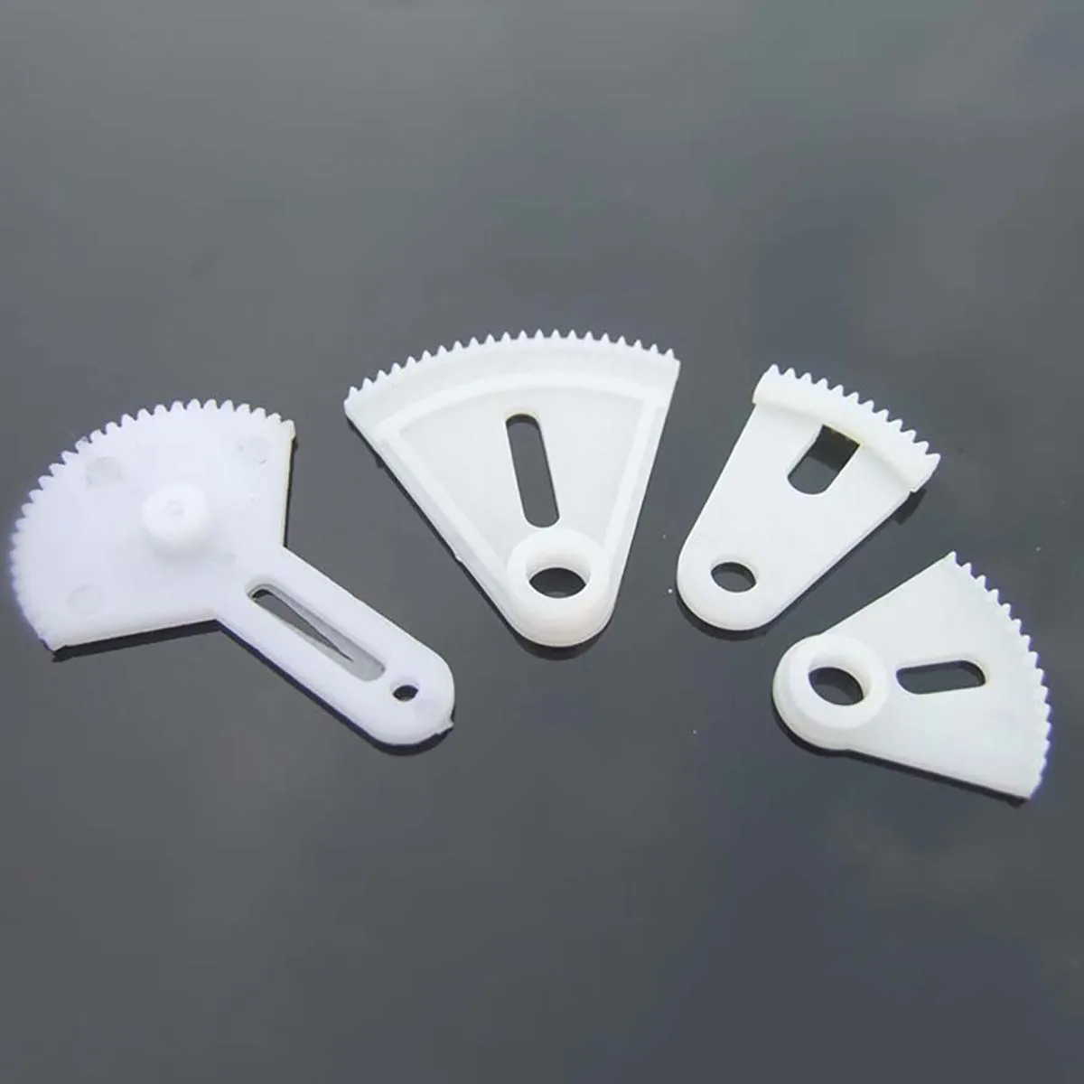 10/20Pcs Various Fan Gears 0.5 Mmodulus Plastic Gears Steering Curved Gears Shaped Gears  Limit Fan Gears DIY