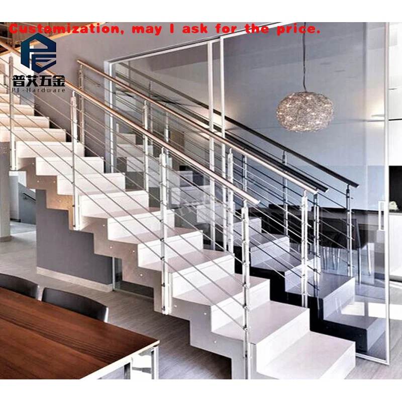 

на заказ. Современный дизайн домашней бытовой лестницы из стали и закаленного стекла для отелей и улицы.