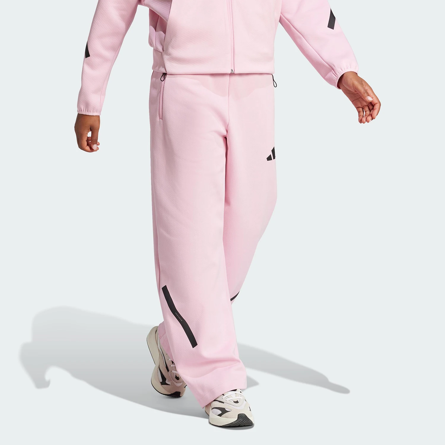 Adidas Authentic New Women's Loose Lace-Up Soft Sports Pants JC5410