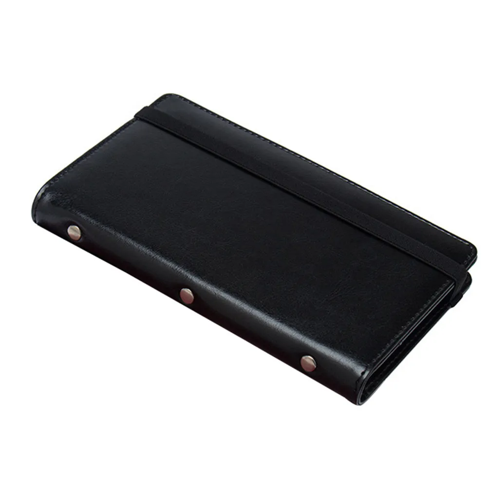 1Pcs Creative Business Cards Case Large Capacity PU Cards Holder Portable Name Card Organizer for Business Use