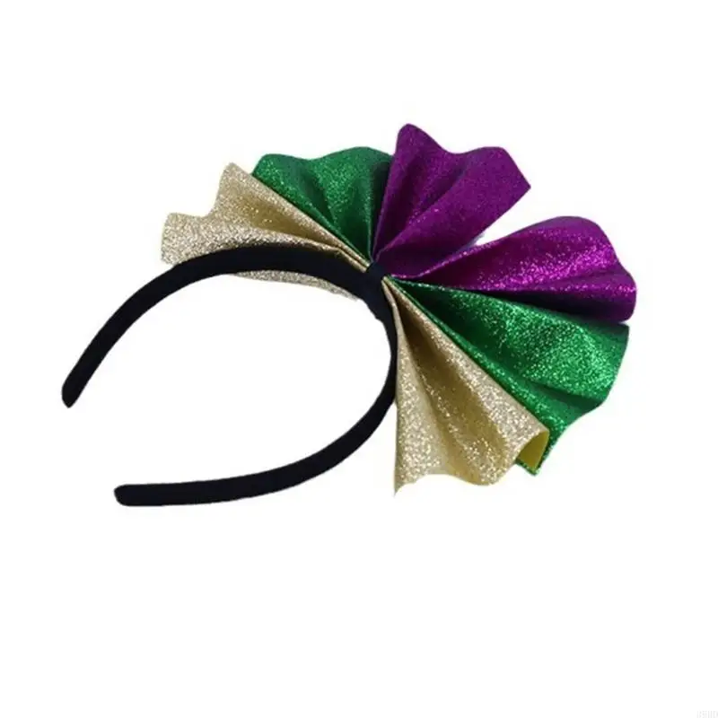 

652F Fashionable Headband Comfortable Headpiece Costume Headwear Mardi Gras Accessories for Festival Celebrations and Parties