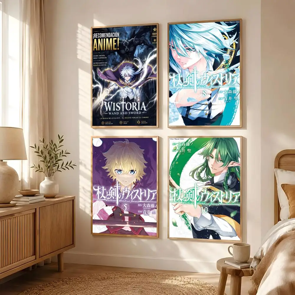 Anime Wistoria: Wand and Sword Poster Poster All-match HD Waterproof Self-Adhesive Wall Art Sticker For Home Bedroom