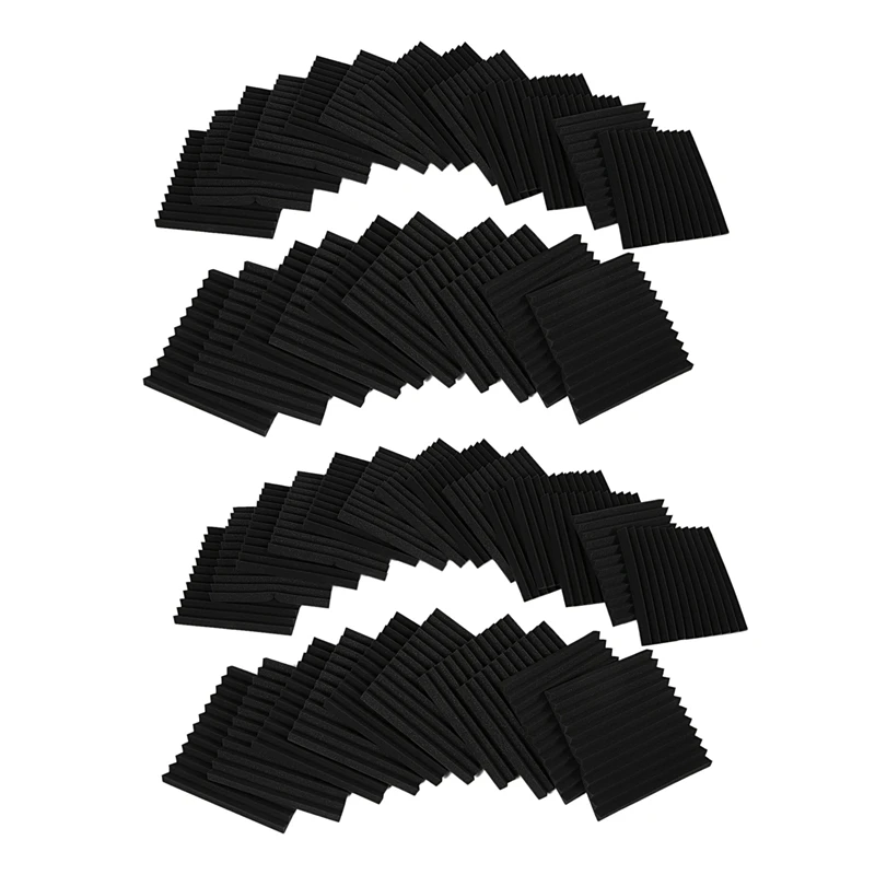 

A61P 48 Pack Acoustic Panels Studio Foam Wedges 1 Inch X 12 Inch X 12 Inch